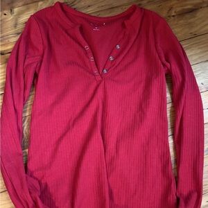 Long Sleeve Ribbed Tee M